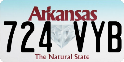 AR license plate 724VYB