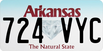 AR license plate 724VYC