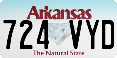 AR license plate 724VYD