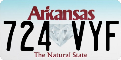 AR license plate 724VYF