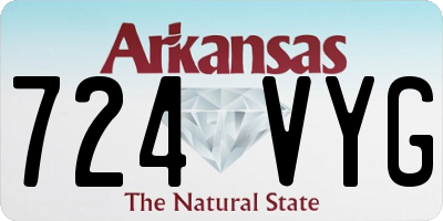 AR license plate 724VYG
