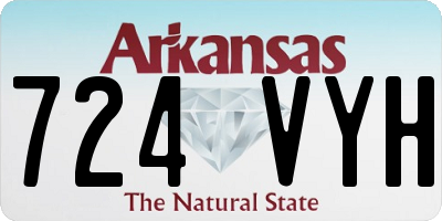 AR license plate 724VYH
