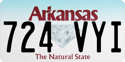 AR license plate 724VYI