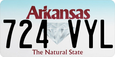 AR license plate 724VYL