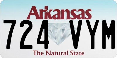AR license plate 724VYM
