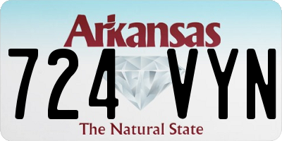 AR license plate 724VYN