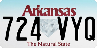 AR license plate 724VYQ