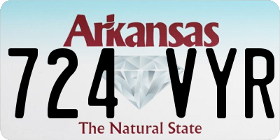 AR license plate 724VYR