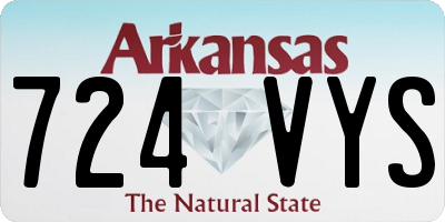 AR license plate 724VYS