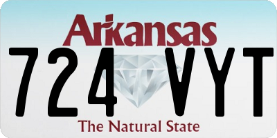 AR license plate 724VYT
