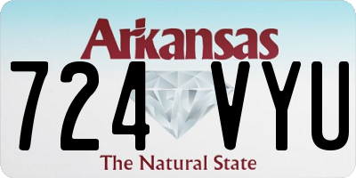 AR license plate 724VYU