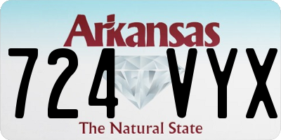 AR license plate 724VYX