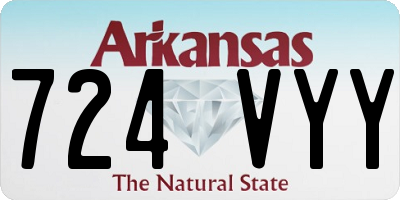 AR license plate 724VYY