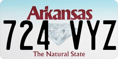 AR license plate 724VYZ