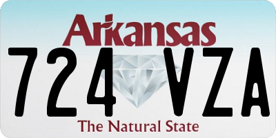 AR license plate 724VZA