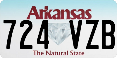 AR license plate 724VZB