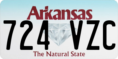 AR license plate 724VZC