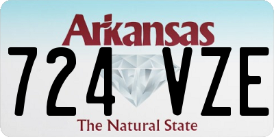 AR license plate 724VZE