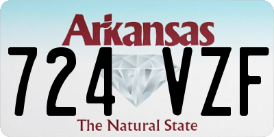 AR license plate 724VZF