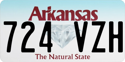 AR license plate 724VZH