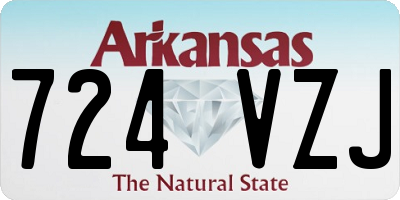 AR license plate 724VZJ