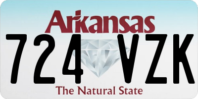 AR license plate 724VZK