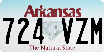 AR license plate 724VZM