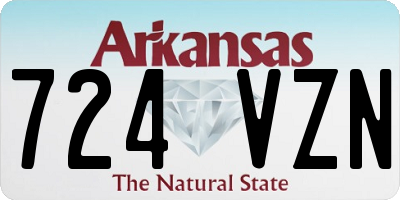 AR license plate 724VZN
