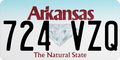 AR license plate 724VZQ