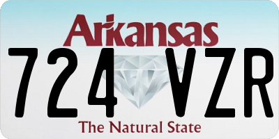 AR license plate 724VZR