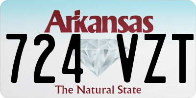AR license plate 724VZT