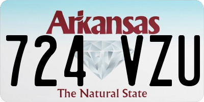 AR license plate 724VZU