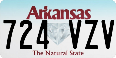 AR license plate 724VZV