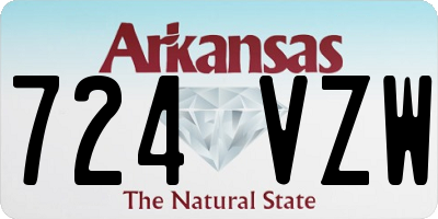 AR license plate 724VZW