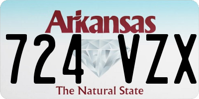 AR license plate 724VZX