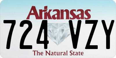 AR license plate 724VZY