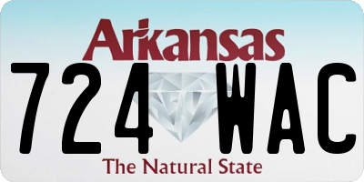 AR license plate 724WAC