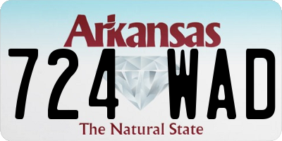 AR license plate 724WAD