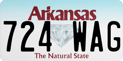 AR license plate 724WAG