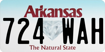 AR license plate 724WAH