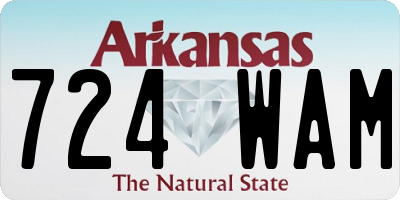 AR license plate 724WAM
