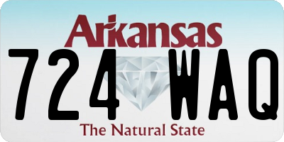 AR license plate 724WAQ