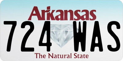 AR license plate 724WAS