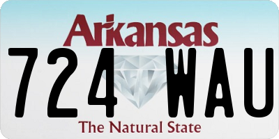 AR license plate 724WAU