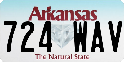 AR license plate 724WAV