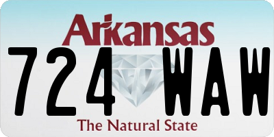 AR license plate 724WAW