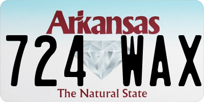 AR license plate 724WAX