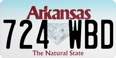 AR license plate 724WBD