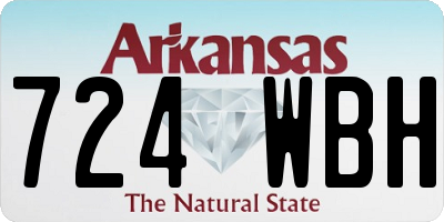 AR license plate 724WBH