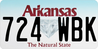AR license plate 724WBK